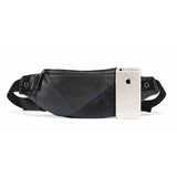 Men's Leather Waist Pack Phone Pouch Travel Bag Sling Bag