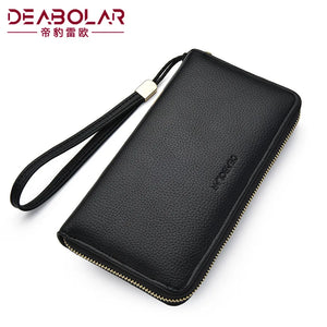 Men's Leather Wallet Clutch Bag Billeteras Para Hom