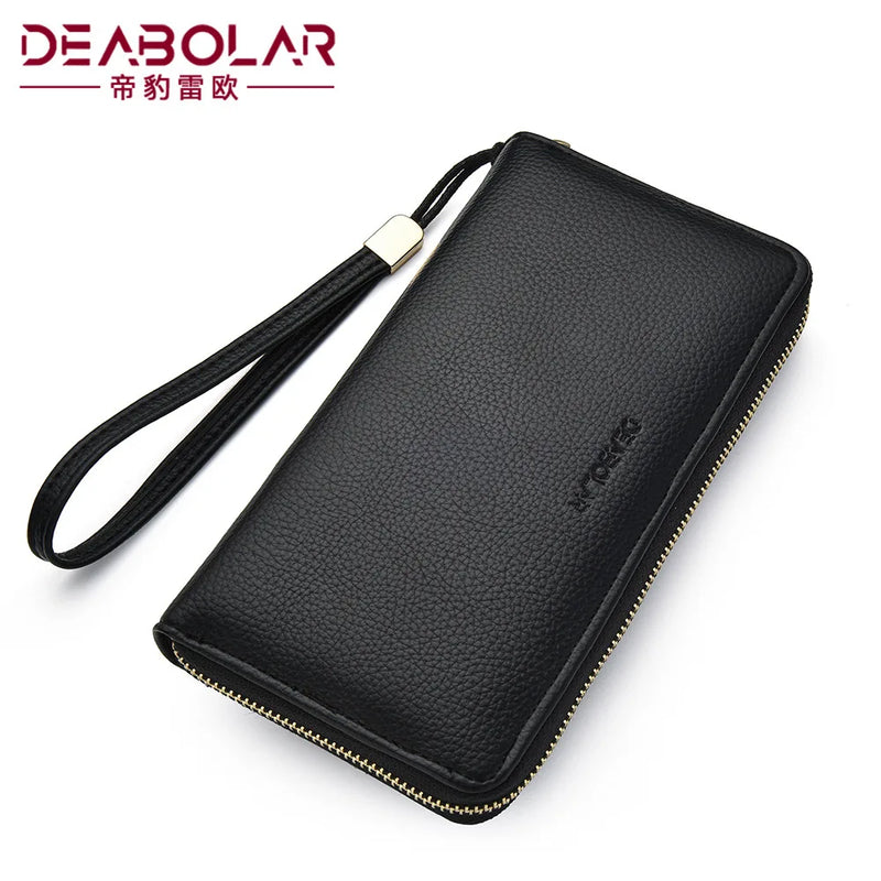 Men's Leather Wallet Clutch Bag Billeteras Para Hom