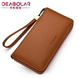 Men's Leather Wallet Clutch Bag Billeteras Para Hom