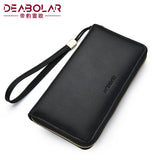 Men's Leather Wallet Clutch Bag Billeteras Para Hom