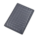 Sheepskin Woven Passport Holder Leather Travel Purse