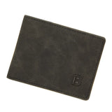 Men's Short Money Purse Frosted Retro Wallet