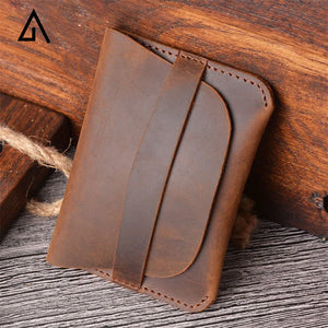 Men's Leather Retro Wallet Short Style