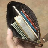 Men's Leather Phone Bag Long Retro Ultra-Thin Wallet