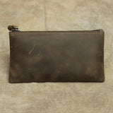 Men's Leather Phone Bag Long Retro Ultra-Thin Wallet