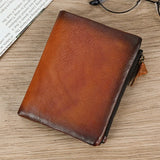 Men's Leather Wallet Coin Purse Short Clutch