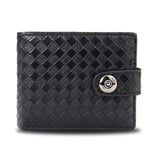 Men's Leather Wallet Short Hasp Slim Purse