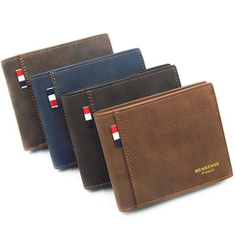 Men's Leather Wallet, Large-capacity Retro Business Wallet