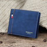 Men's Leather Business Short Wallet Famous Vintage Male Wallets