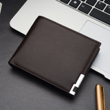 Men's Retro PU Leather Short Wallet Multi-Card Credit Wallet