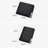Men's Retro PU Leather Short Wallet Multi-Card Credit Wallet