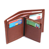 Men's Short PU Leather Zipper Wallet Dollar Clip Money Bag