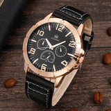 Men's Watch+Wallet+Belt Set Ideal Gift for Dad's Birthday