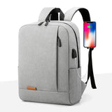 Men's Waterproof Business Backpack with USB Port 15.6 Inch Laptop Bag