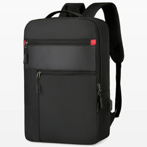 Men's Waterproof Backpack 15.6 Laptop Business Bag with USB Charging