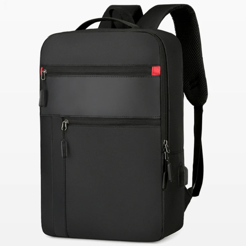 Men's Waterproof Backpack 15.6 Laptop Business Bag with USB Charging
