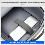 Men's Waterproof 15.6 Laptop Backpack USB Charging Business Bag
