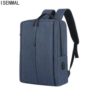 Men's Waterproof Laptop Backpack USB Charging Rucksack