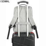 Men's Waterproof Laptop Backpack USB Charging Rucksack