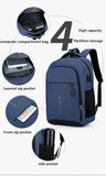 Men's Waterproof Backpack Lightweight Book Bag 15.6inch Notebook Backpack