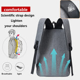Men's Waterproof USB Charging Business Backpack