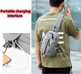 Men Women Chest Bag Backpack Business Leisure Multi-Functional Messenger Bag