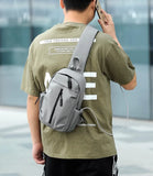Men Women Chest Bag Backpack Business Leisure Multi-Functional Messenger Bag