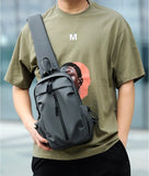 Men Women Chest Bag Backpack Business Leisure Multi-Functional Messenger Bag