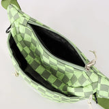 Checkerboard Crossbody Bag Oxford Chest Bag