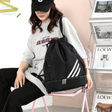 Basketball Bag Storage Dry Wet Separation Backpack Shoulder Drawstring