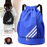 Basketball Bag Storage Dry Wet Separation Backpack Shoulder Drawstring