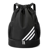 Basketball Bag Storage Dry Wet Separation Backpack Shoulder Drawstring