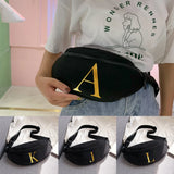 Unisex Chest Bag Outdoor Sports Running Cycling Key Bag Letter Printing Waist Ba
