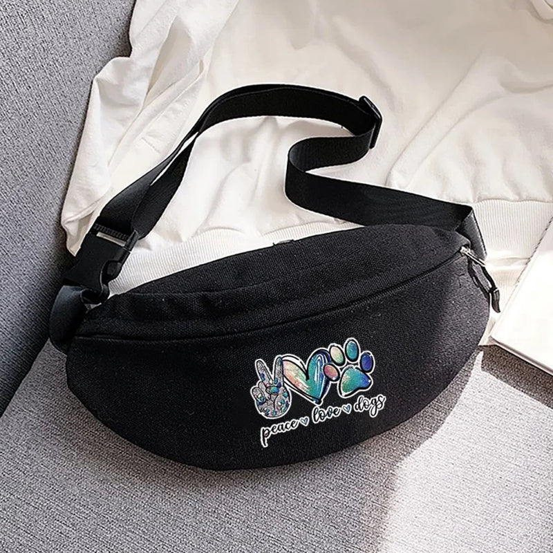 Footprint Chest Bag for Running, Cycling - Men's and Women's