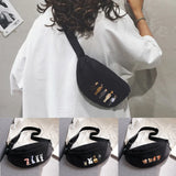 Outdoor Chest Bag for Running and Cycling with Cartoon Print