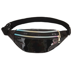 Laser Running Bag Multifunction Outdoor Sport Waist Shoulder Cross-Body Bag