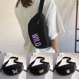 Leopard Print Waist Bag Outdoor Sports Youth Riding Chest Bag