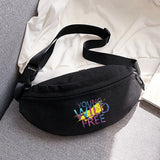 Leopard Print Waist Bag Outdoor Sports Youth Riding Chest Bag