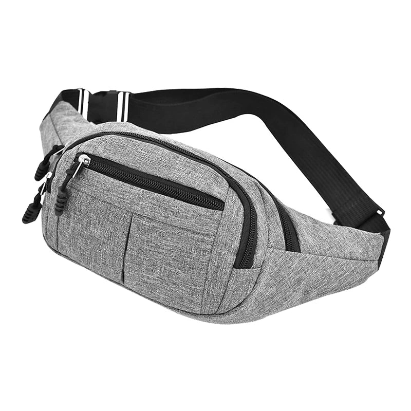 Outdoor Sports Waterproof Waist Bags Men's Women's Canvas Messenger Bags