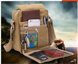 Casual Small Messenger Bag Canvas Shoulder Bag Outdoor Travel Bag