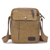Casual Small Messenger Bag Canvas Shoulder Bag Outdoor Travel Bag