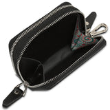 Unisex 2-Compartment Key Case with Zipper Closure