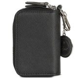 Unisex 2-Compartment Key Case with Zipper Closure
