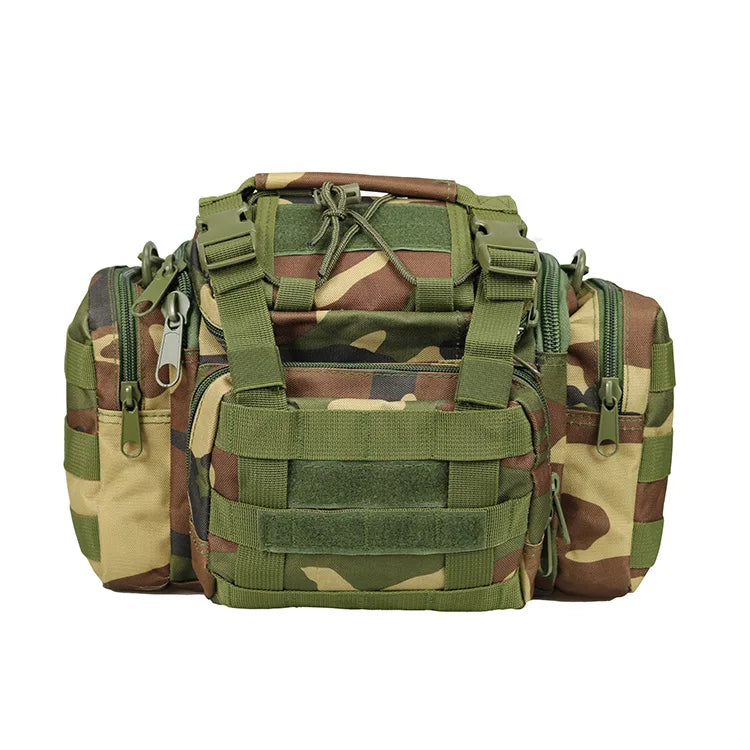 Men's Camo Outdoor Waist Bag Fishing Satchel Tactical Shoulder Bag