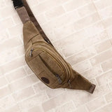 Canvas Belt Bag Outdoor Sports Multifunctional Phone Bag