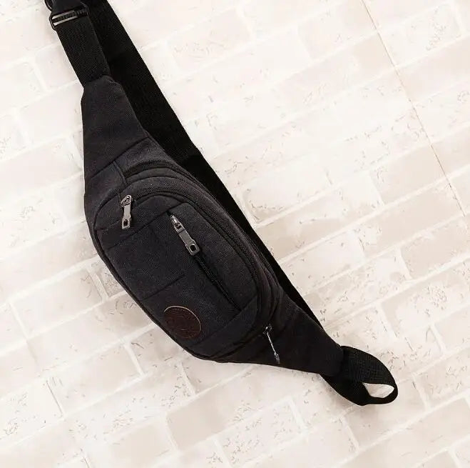Canvas Belt Bag Outdoor Sports Multifunctional Phone Bag