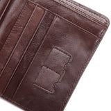 Men's Leather Wallet Short Thin Vertical First Layer Cowhide Retro