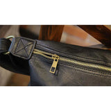 Men's Chest Bag PU Shoulder Bag Sports Diagonal Bag Waist Bag