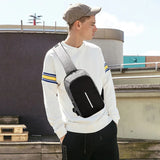 Men's Anti-Theft Messenger Bag with USB Charging